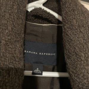 Banana Republic boiled wool pea coat.